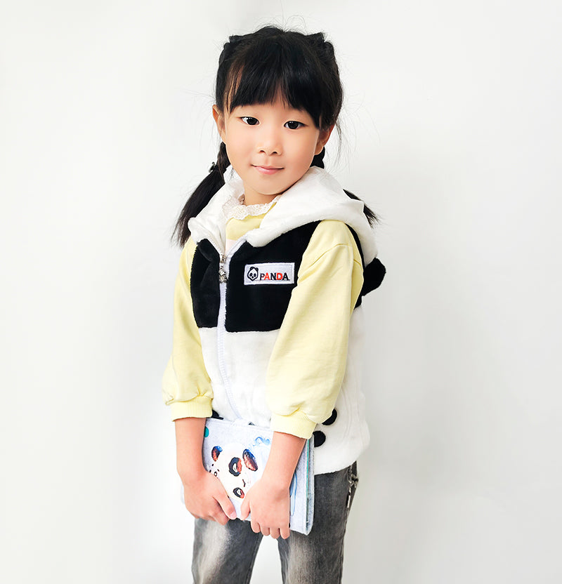 Warm Panda Vest For Family Gifts