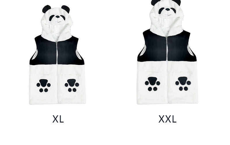 Warm Panda Vest For Family Gifts