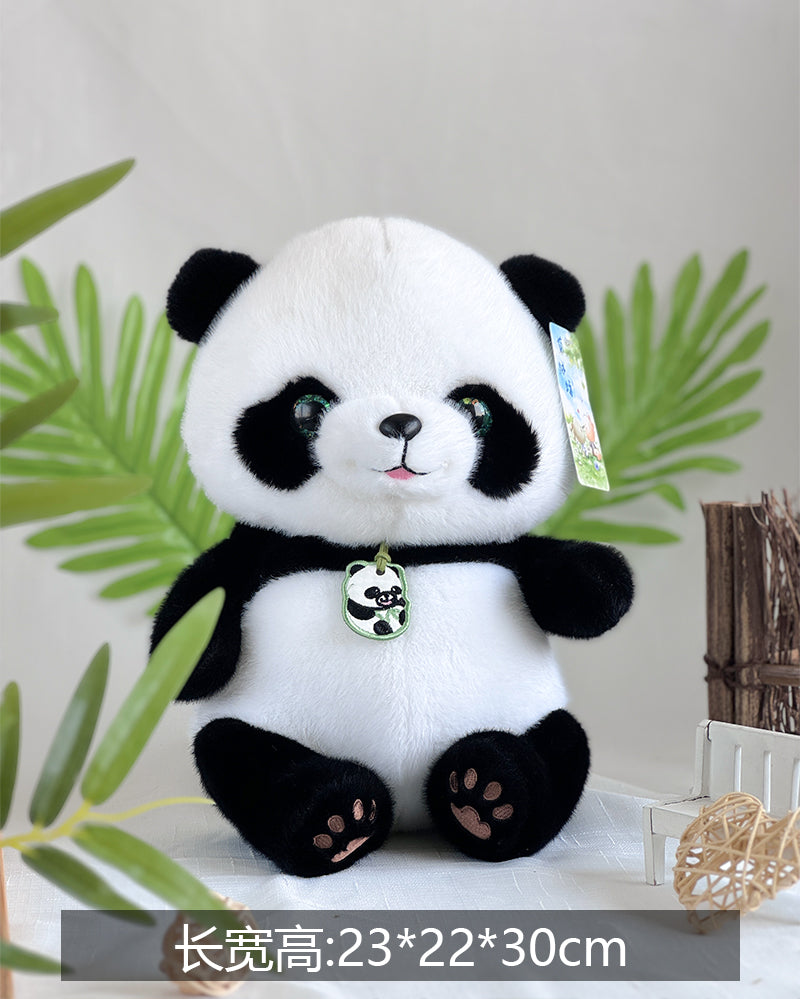 Cute Smile Giant Panda Family Dolls