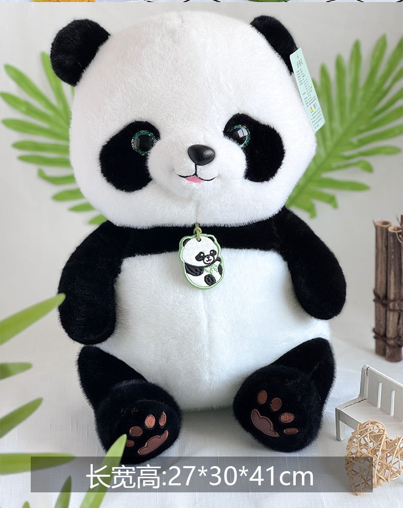 Cute Smile Giant Panda Family Dolls