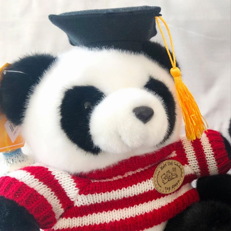 Doctor Panda Plush With Sweater Cap