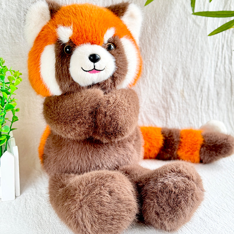 Cute Smile Red Panda Doll