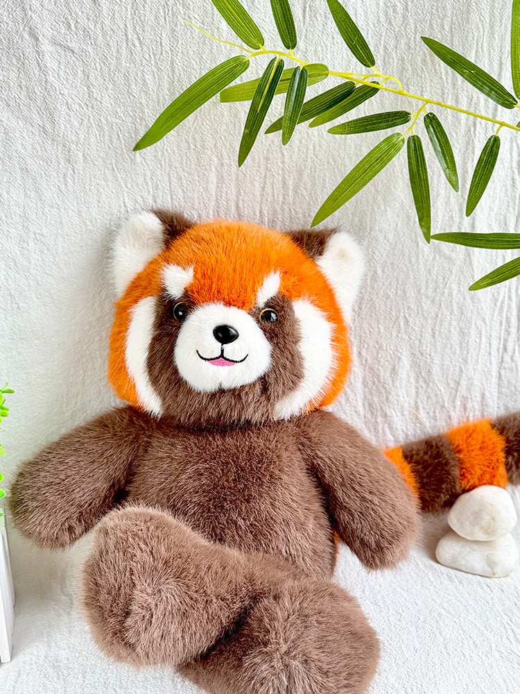 Cute Smile Red Panda Doll
