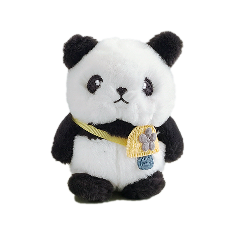 Pom Panda Keychain Pendant Cute