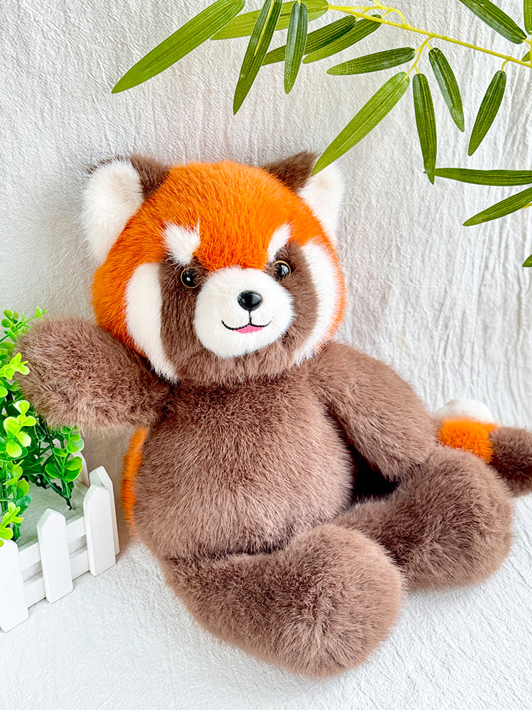 Cute Smile Red Panda Doll