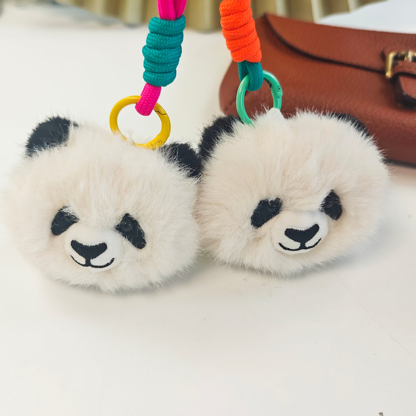 Creative Plush Panda Head Pendant