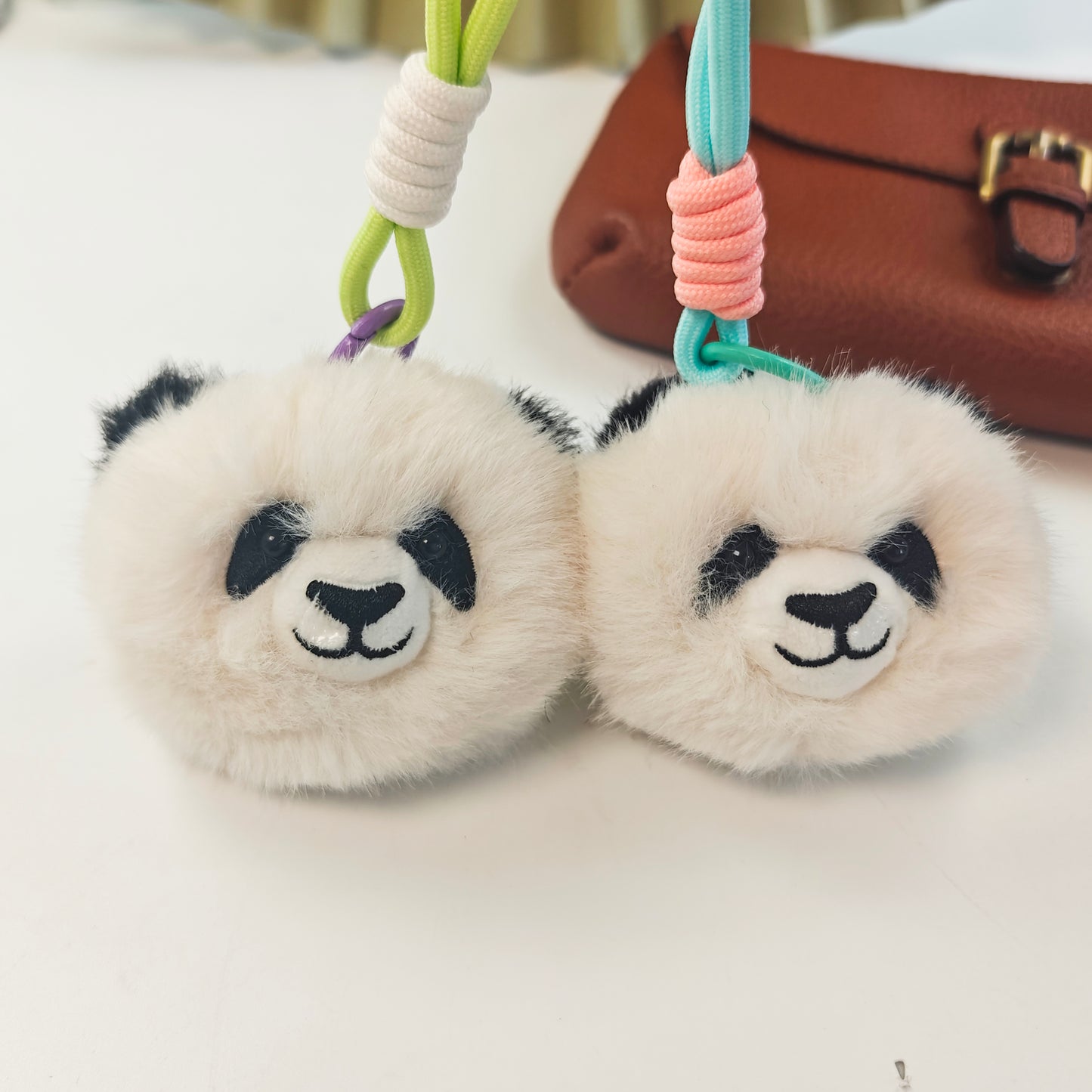 Creative Plush Panda Head Pendant