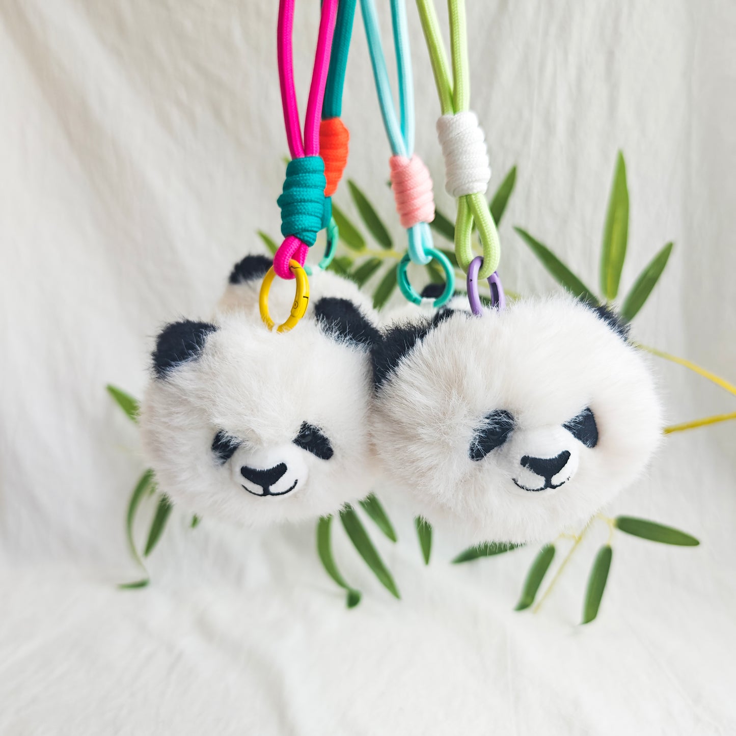 Creative Plush Panda Head Pendant