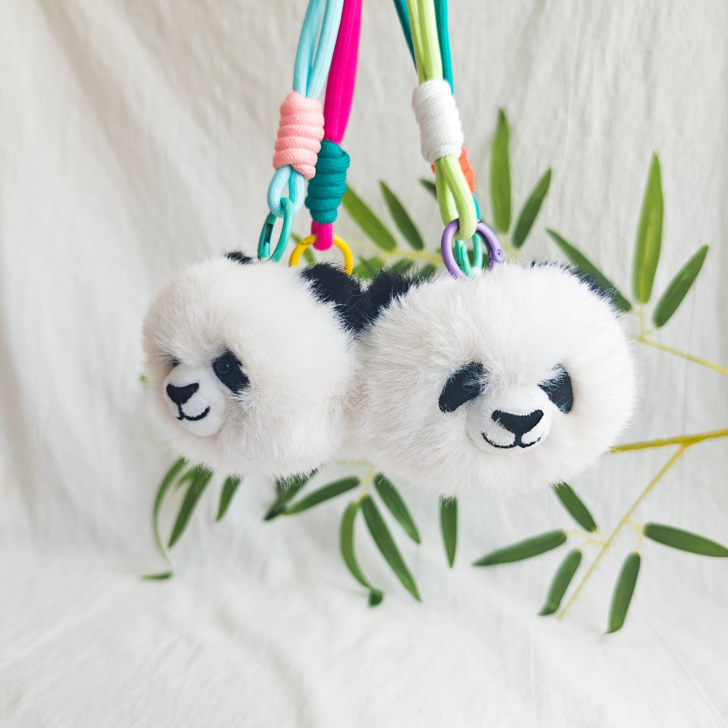 Creative Plush Panda Head Pendant