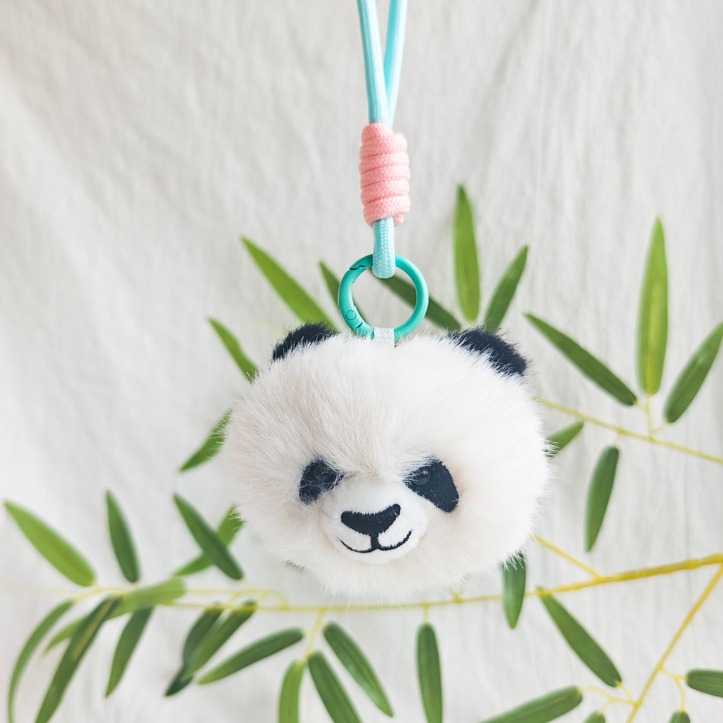 Creative Plush Panda Head Pendant