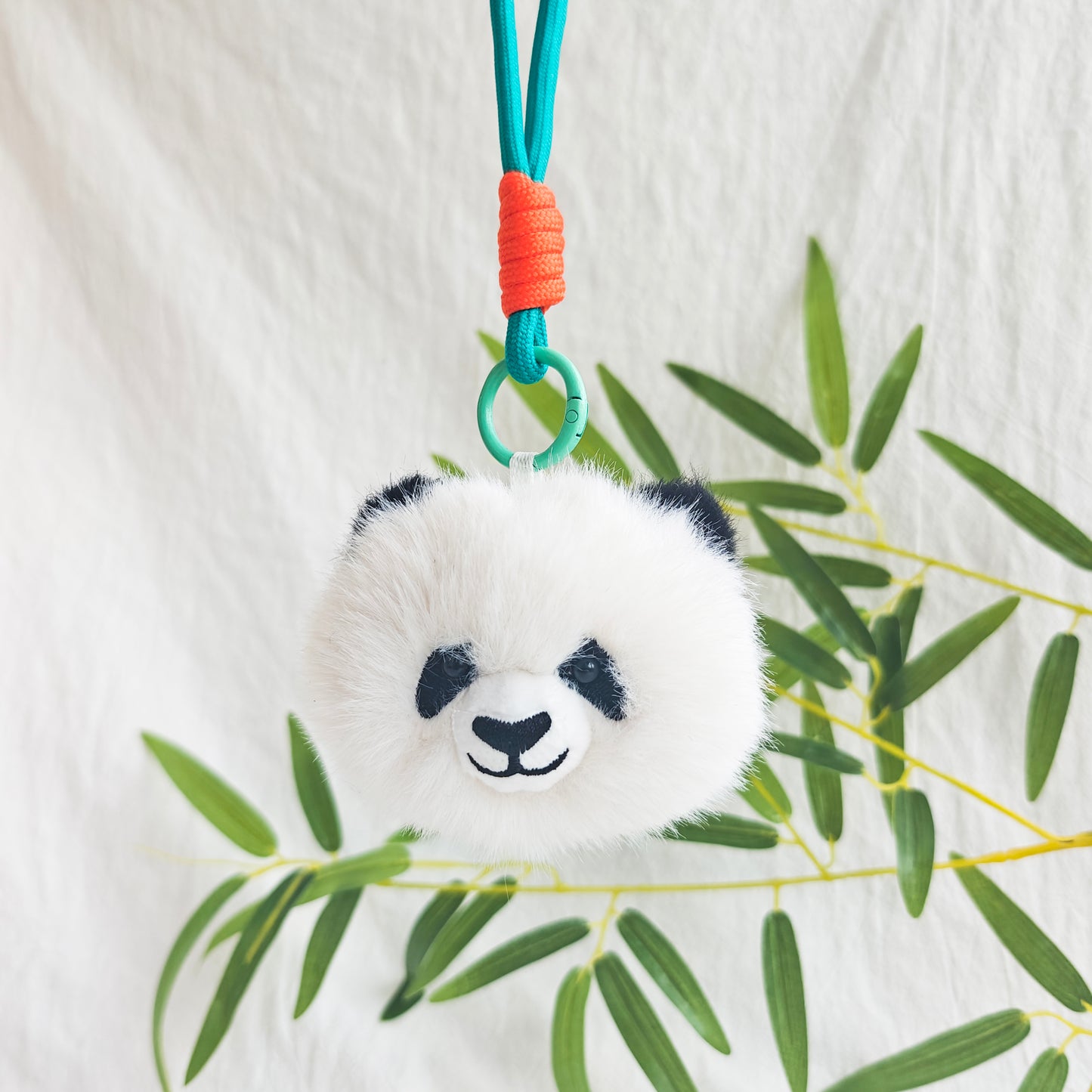 Creative Plush Panda Head Pendant