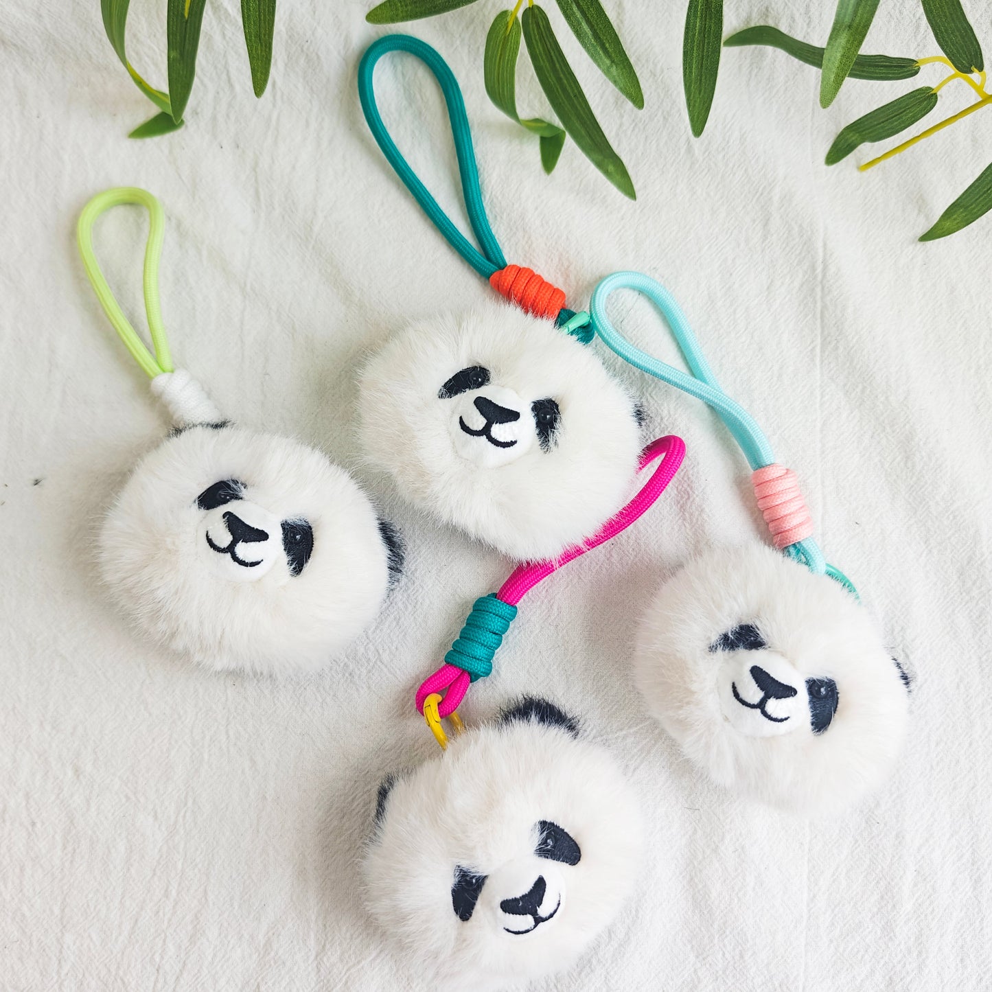 Creative Plush Panda Head Pendant