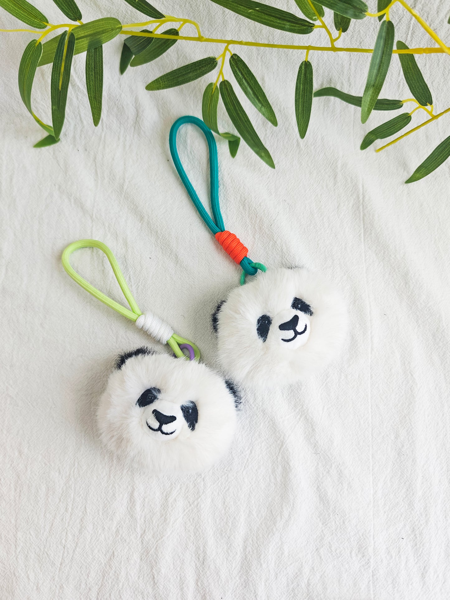 Creative Plush Panda Head Pendant