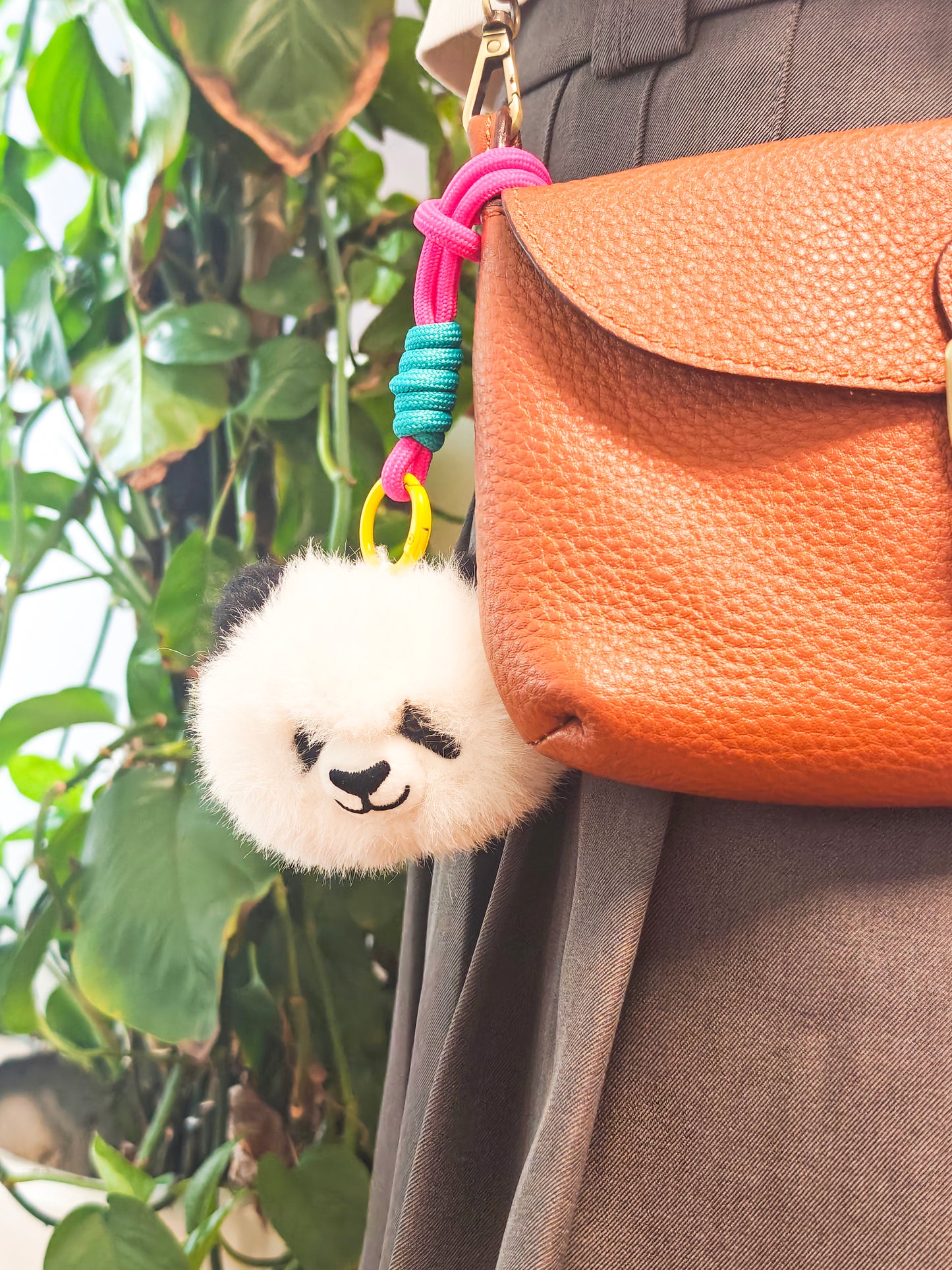 Creative Plush Panda Head Pendant