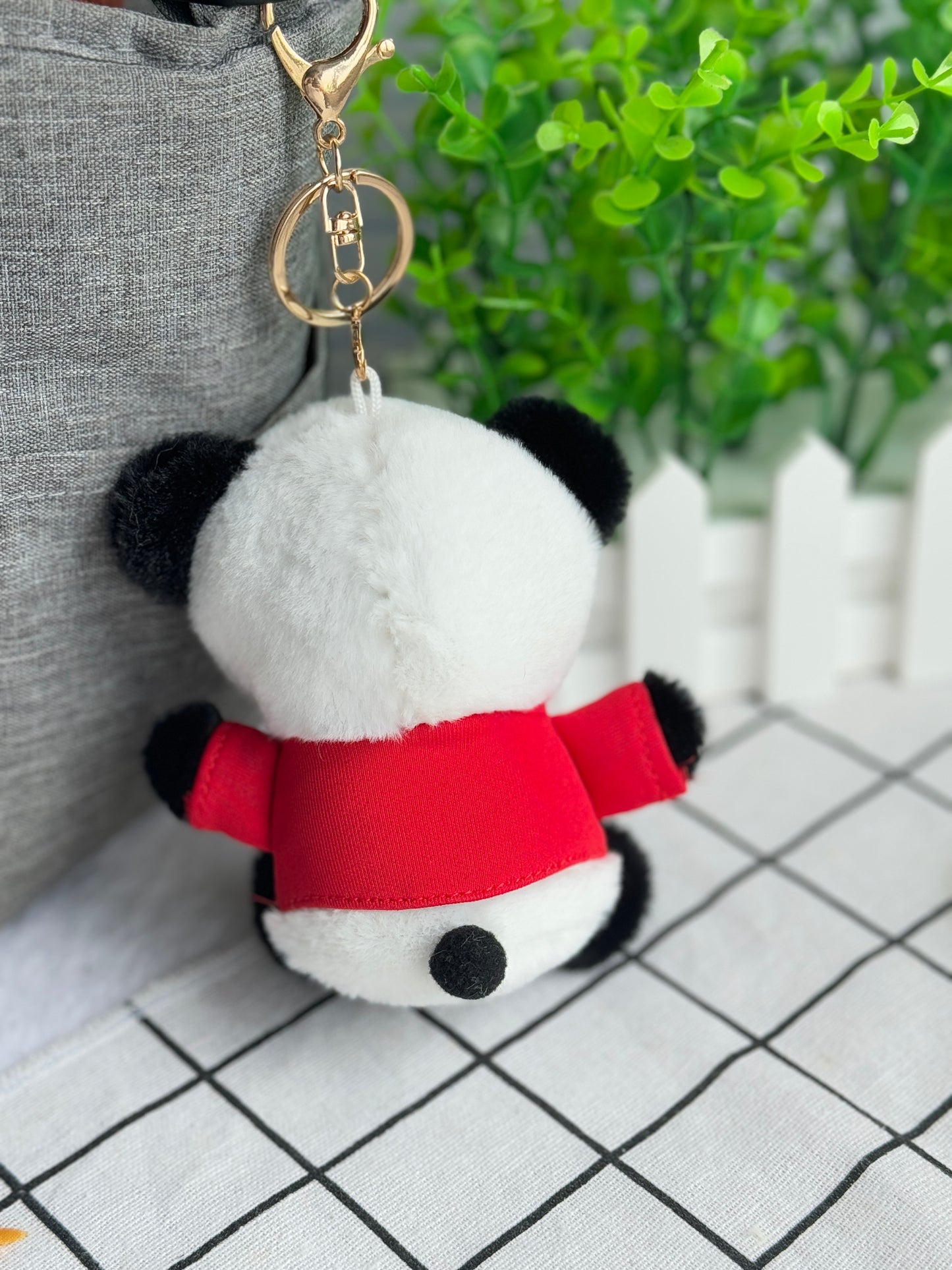 Plush Panda Doll Keychain Pendant