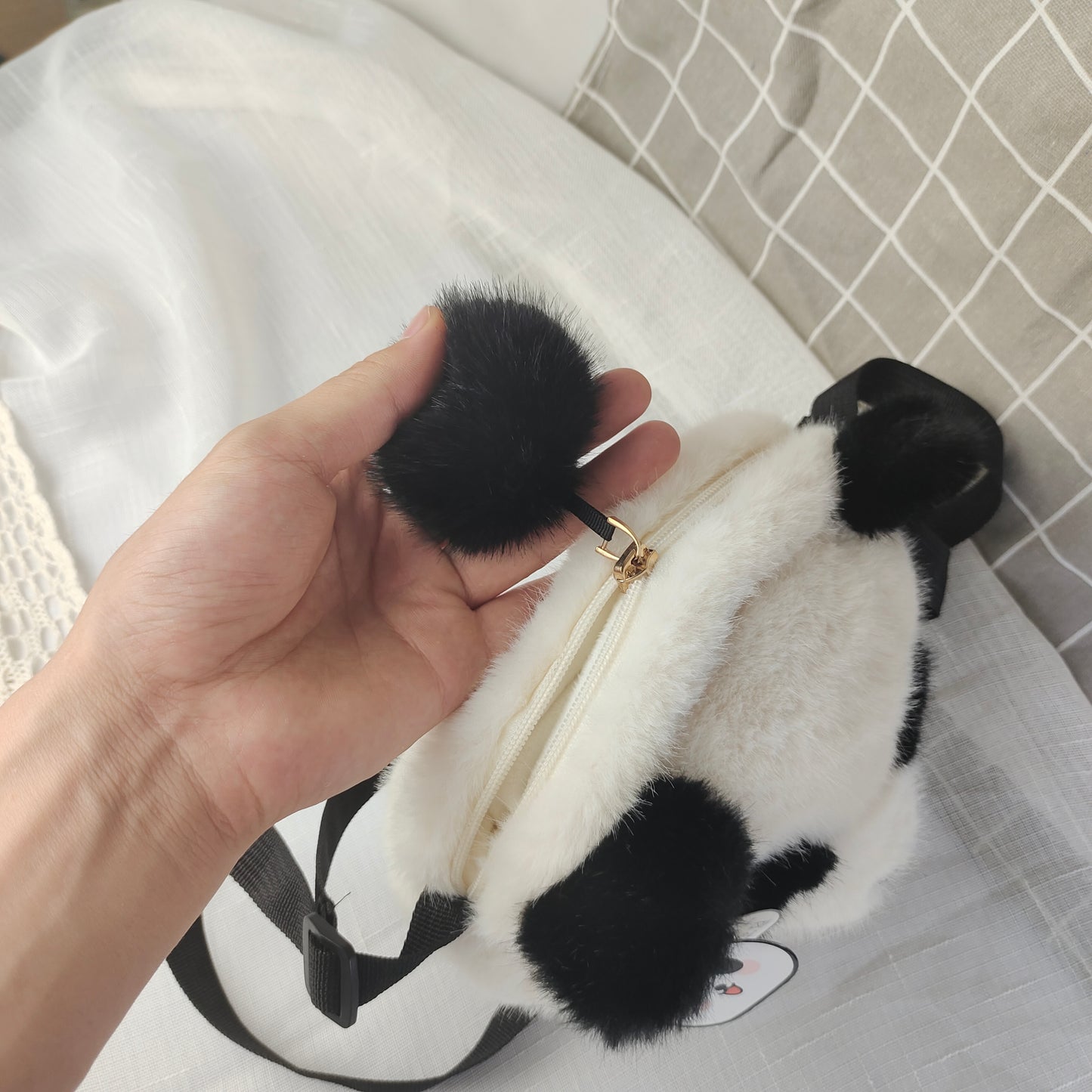Pom Panda Mini Crossbody Bag