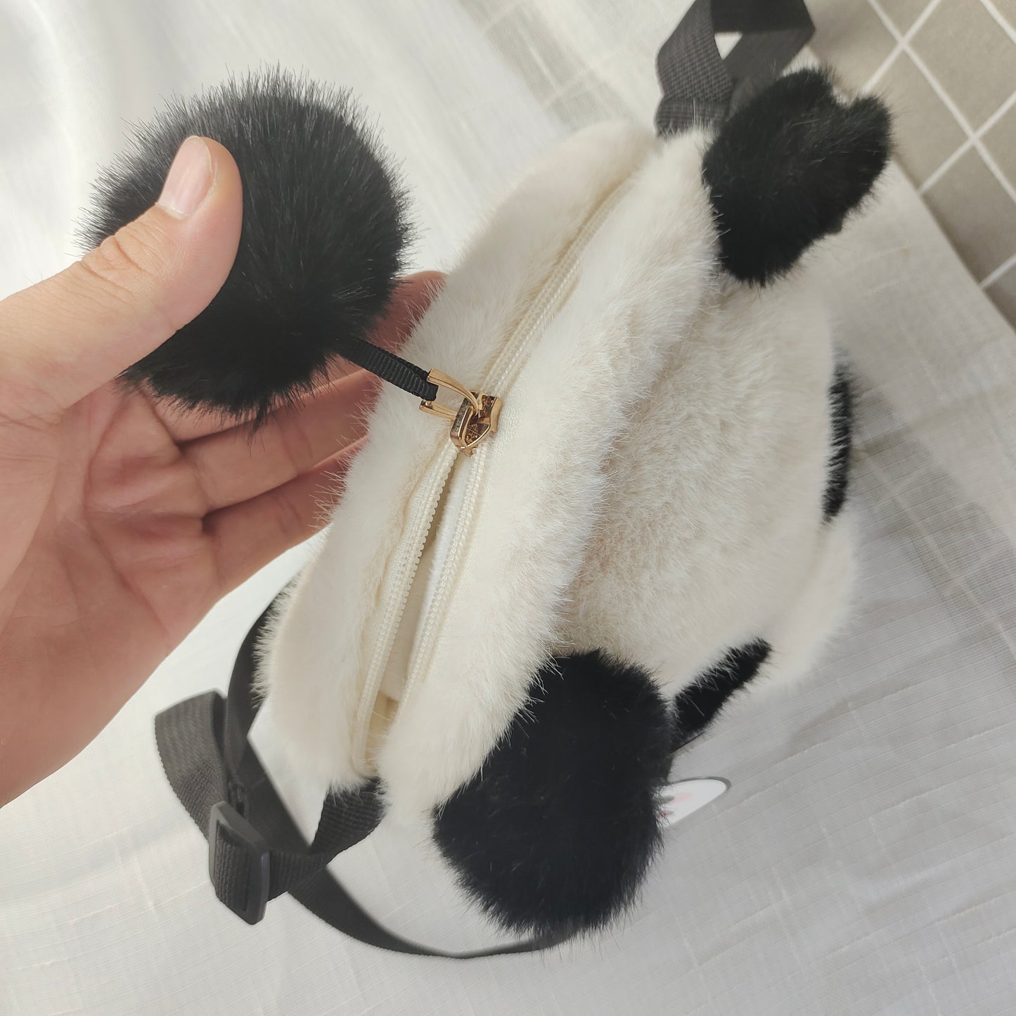 Pom Panda Mini Crossbody Bag
