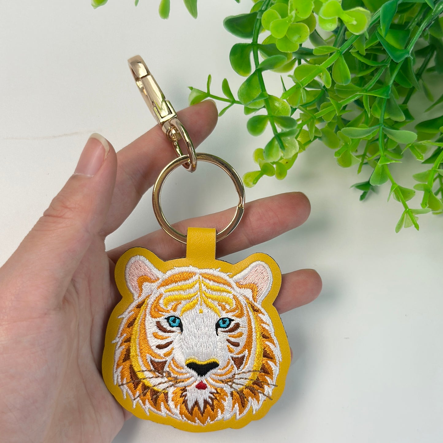 Animal Keychains Embroidered Cartoon Pendant