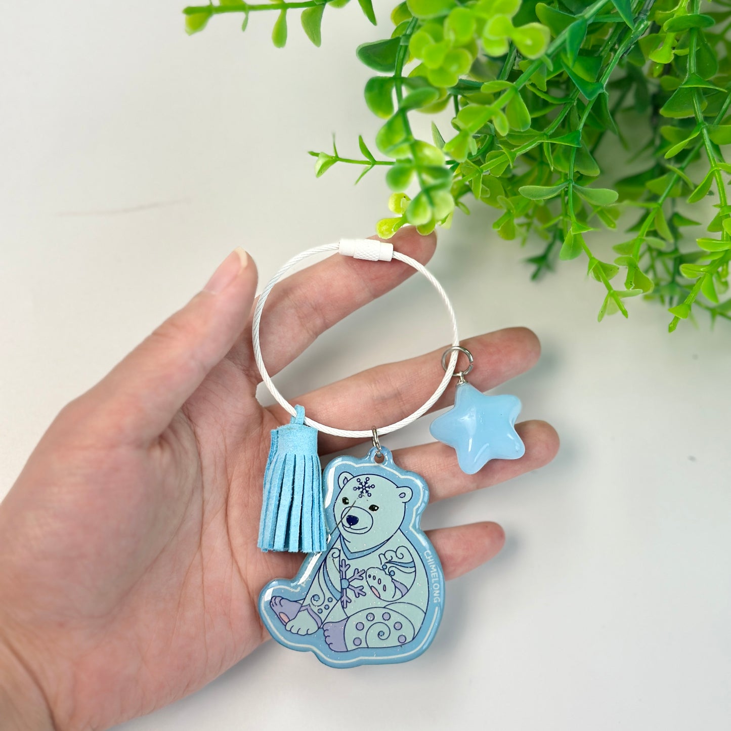 Animal Keychains Embroidered Cartoon Pendant
