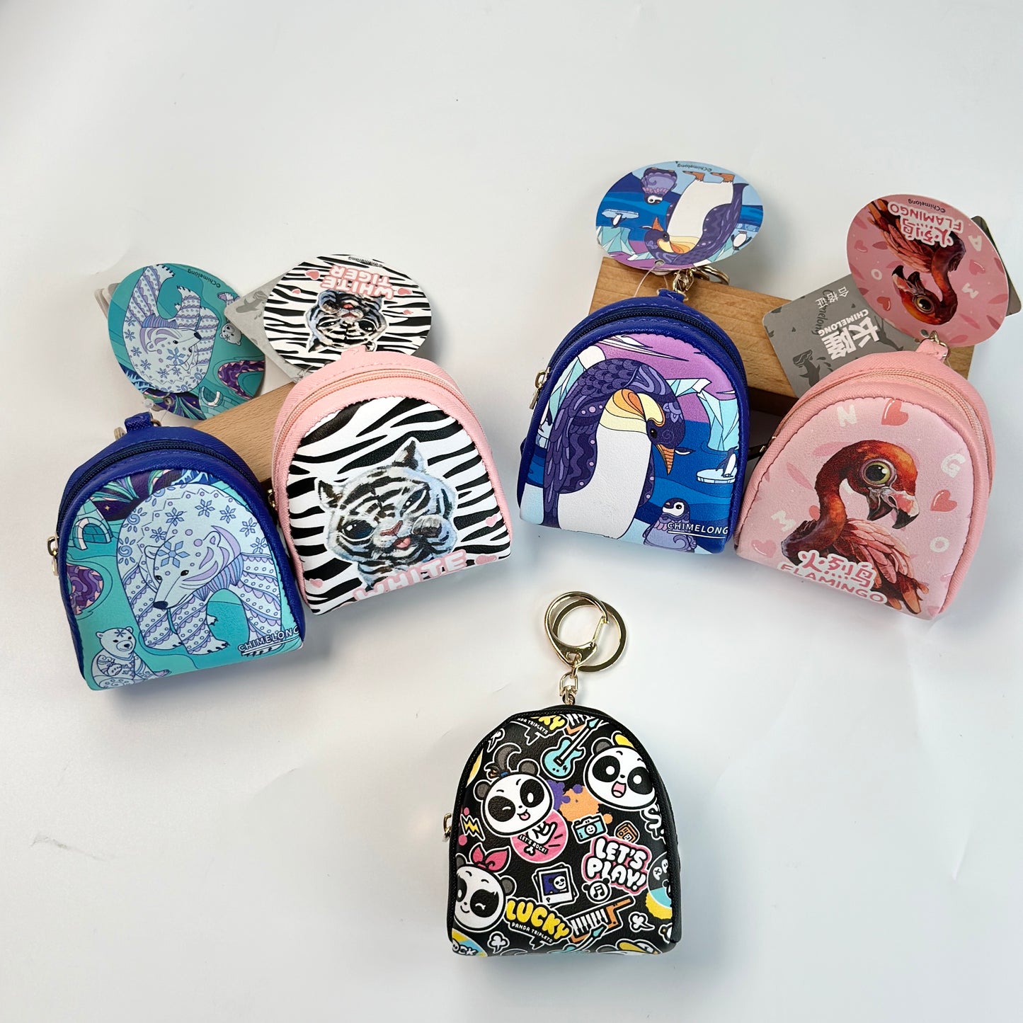 Animal Coin Purse Bag Keychain