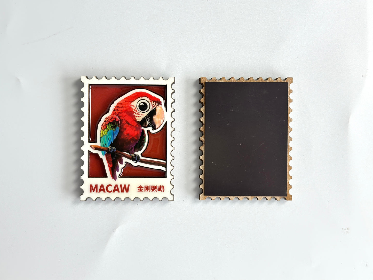 Macaw & Koala Wooden Magnet Gift Set