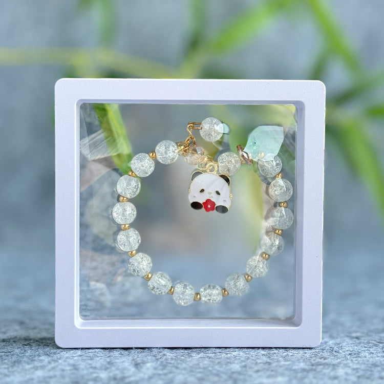 Summer Panda Colored Bead Bracelet