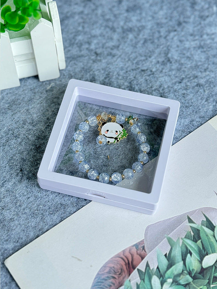 Summer Panda Colored Bead Bracelet