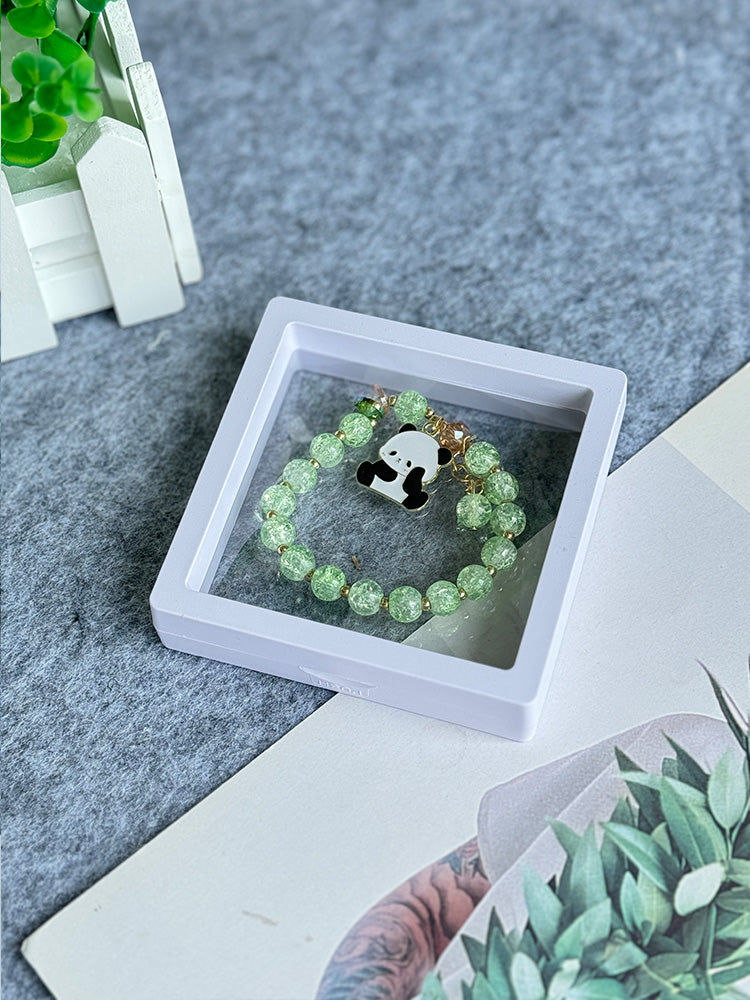 Summer Panda Colored Bead Bracelet