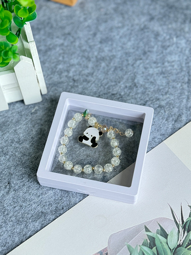 Summer Panda Colored Bead Bracelet