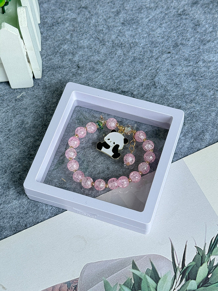 Summer Panda Colored Bead Bracelet