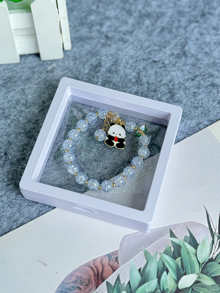 Summer Panda Colored Bead Bracelet
