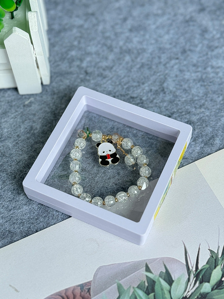 Summer Panda Colored Bead Bracelet