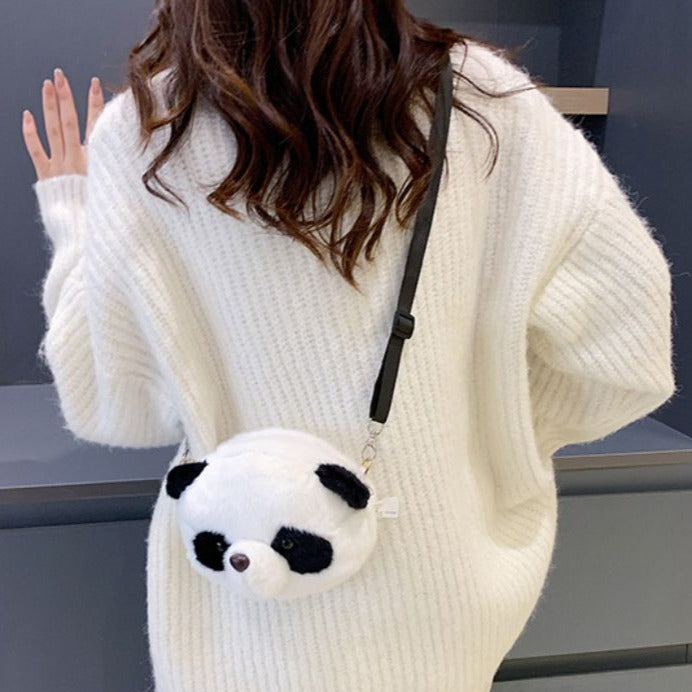 Soft Plush Panda Toy Doll Bag