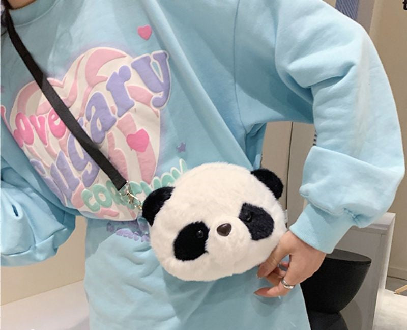 Soft Plush Panda Toy Doll Bag