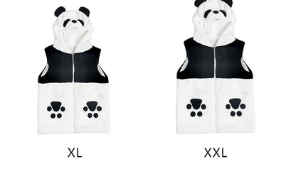 Warm Panda Vest For Family Gifts