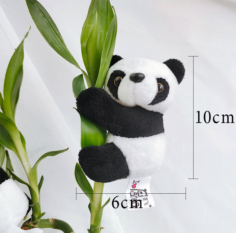 Stuffed Panda Mini Toy Clip Keychain