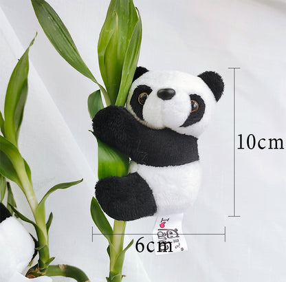 Stuffed Panda Mini Toy Clip Keychain
