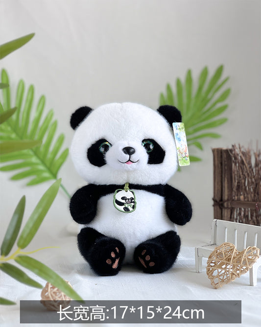 Cute Smile Giant Panda Family Dolls