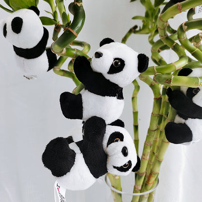 Stuffed Panda Mini Toy Clip Keychain