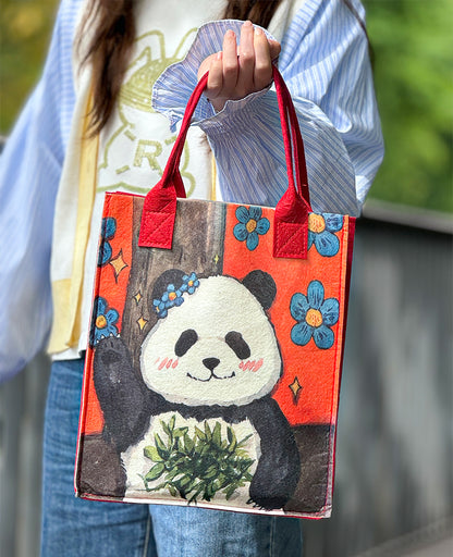 Lightweight Panda Gifts Bag Felt Handbag