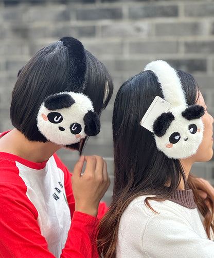Warm Panda Earmuffs Christmas Gift