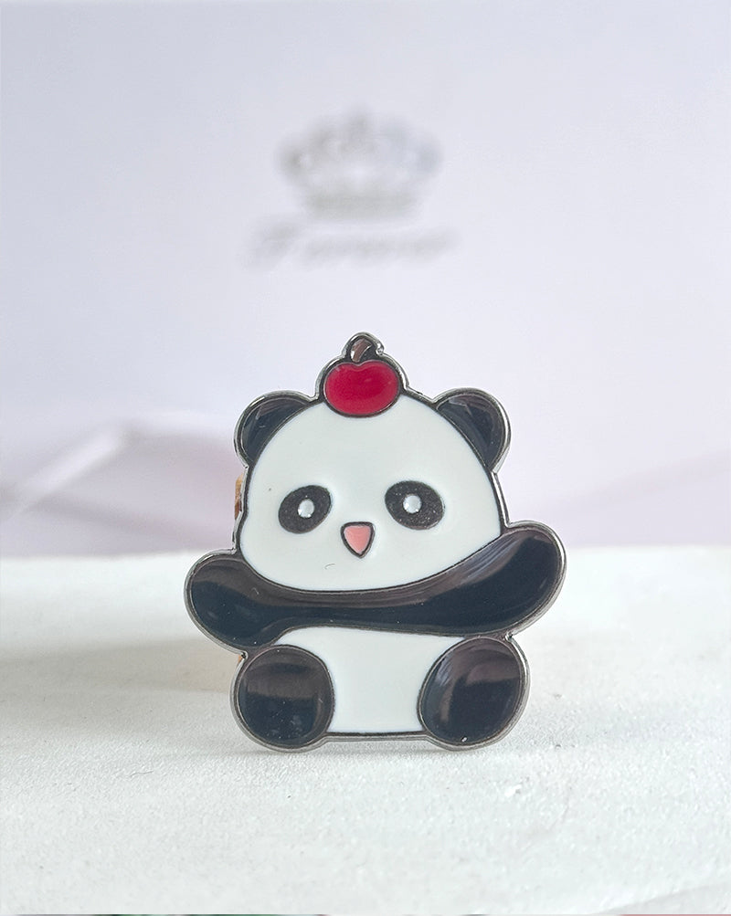 Mini Panda Metal Badge Set-7pcs
