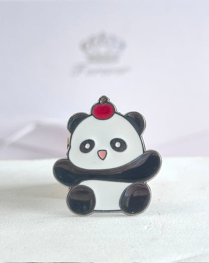 Mini Panda Metal Badge Set-7pcs