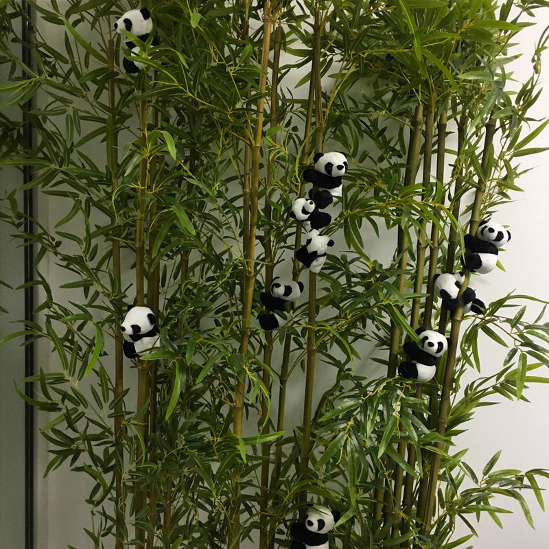 Stuffed Panda Mini Toy Clip Keychain