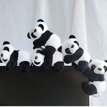 Stuffed Panda Mini Toy Clip Keychain