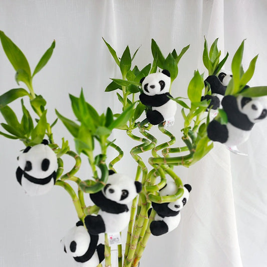 Stuffed Panda Mini Toy Clip Keychain