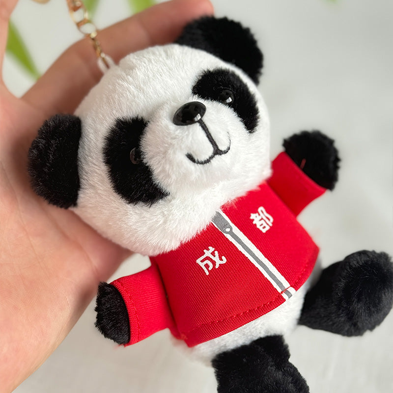 Plush Panda Doll Keychain Pendant