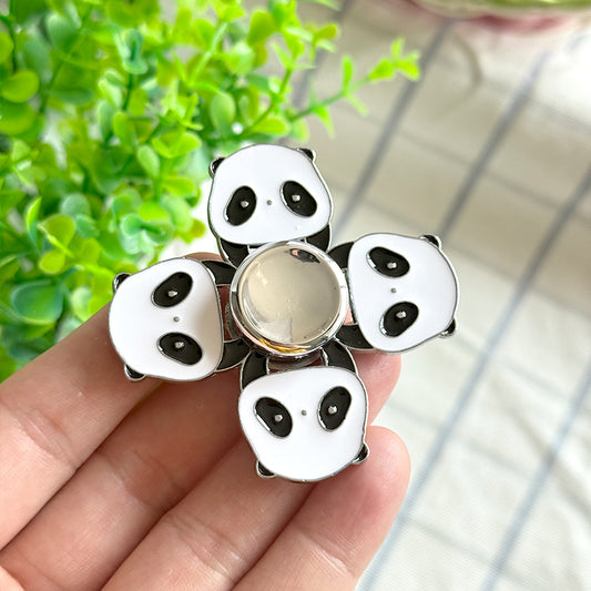 Funny Panda Metal Fidget Spinner