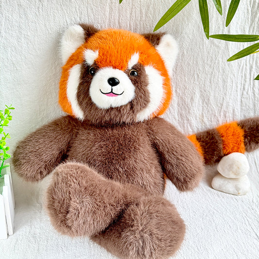 Cute Smile Red Panda Doll