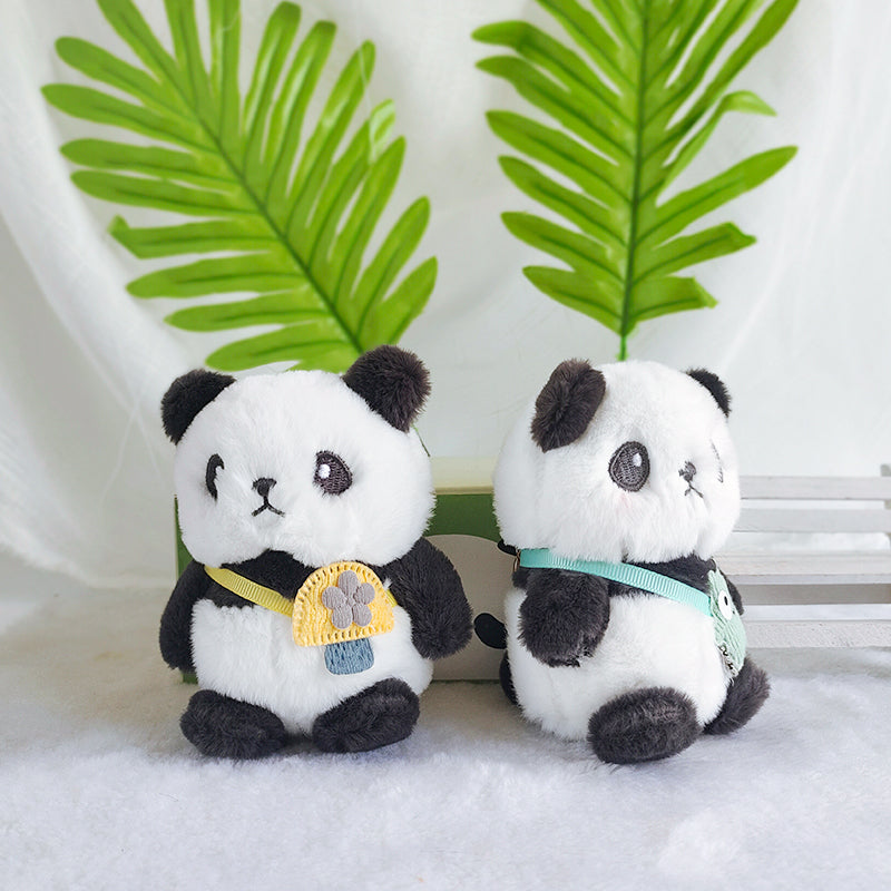 Pom Panda Keychain Pendant Cute